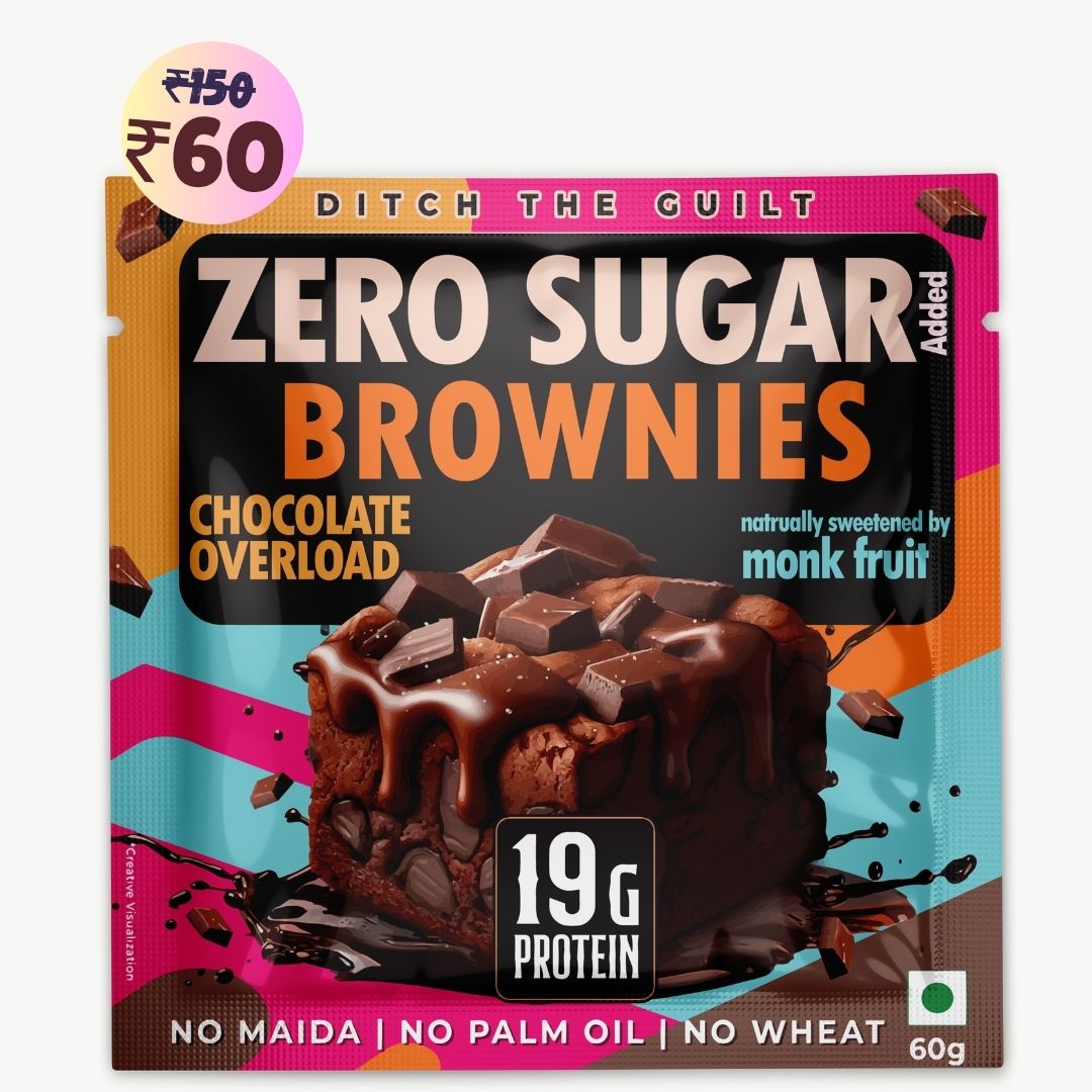 Chocolate Over Load Protein Brownie • 19g Protein • Sugar Free & High Protein • Low Net Carbs - 60g
