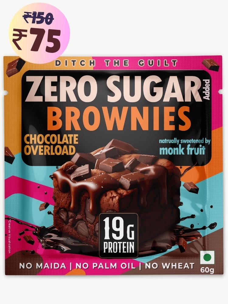 Chocolate Overload  Protein Brownie • 19g Protein • Sugar Free & High Protein • Low Net Carbs - 60g