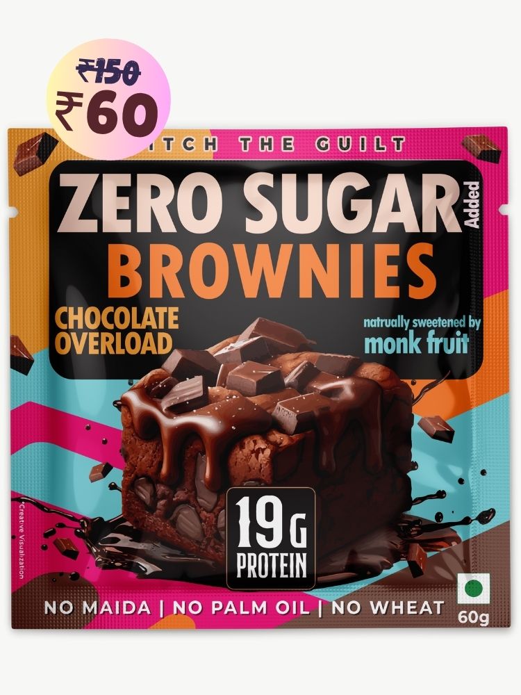 Chocolate Overload  Protein Brownie • 19g Protein • Sugar Free & High Protein • Low Net Carbs - 60g