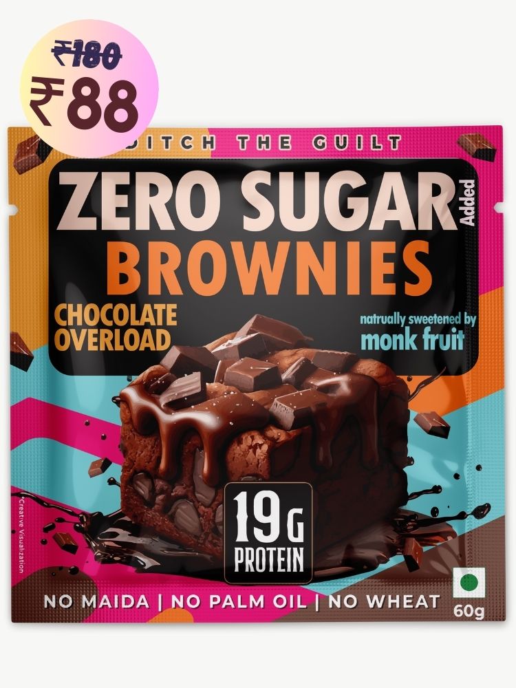 Chocolate Overload  Protein Brownie • 19g Protein • Sugar Free & High Protein • Low Net Carbs - 60g