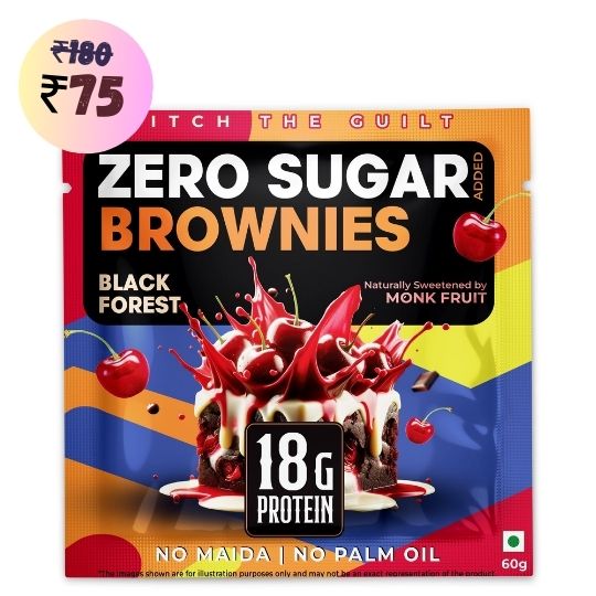Black Forest Protein Brownie • 18g Protein • Sugar Free & High Protein • Low Net Carbs • 60g