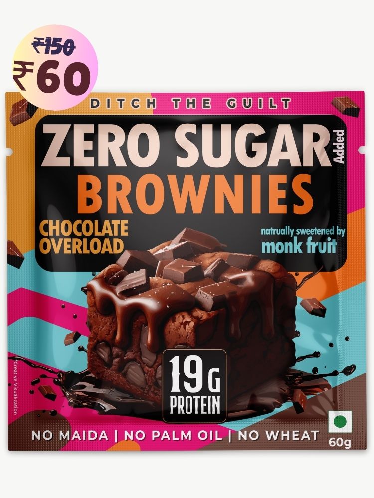 Chocolate Overload  Protein Brownie • 19g Protein • Sugar Free & High Protein • Low Net Carbs - 60g