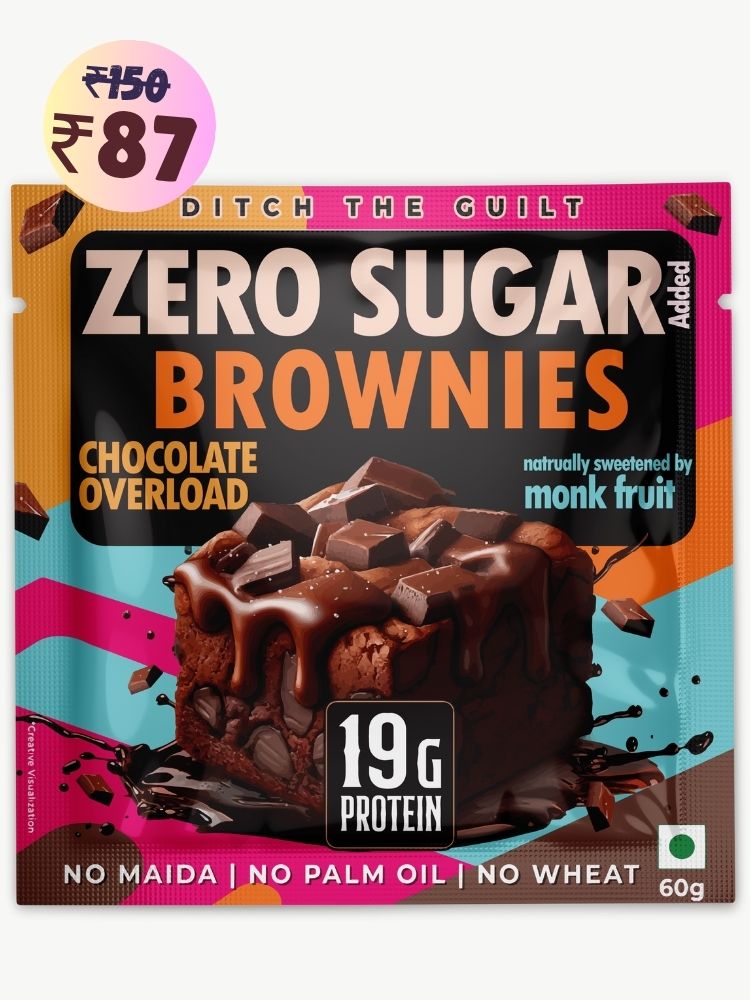 Chocolate Overload  Protein Brownie • 19g Protein • Sugar Free & High Protein • Low Net Carbs - 60g