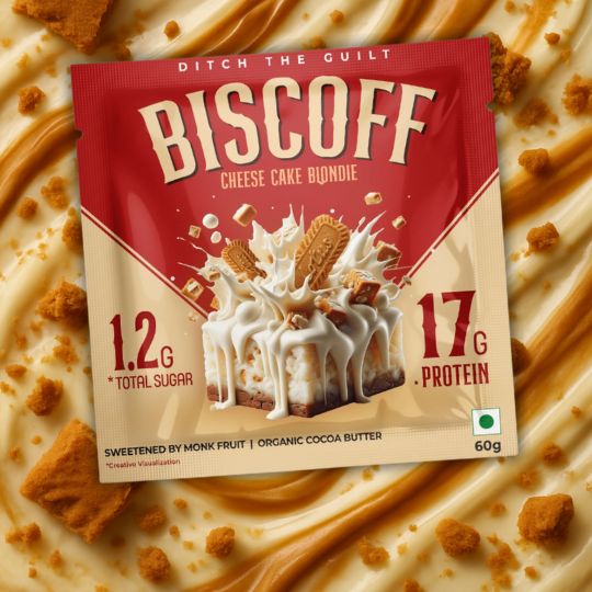 Biscoff I Protein Brownies I  Zero Sugar Added I 17g Protein I 1.2g Natural Sugar - 60g