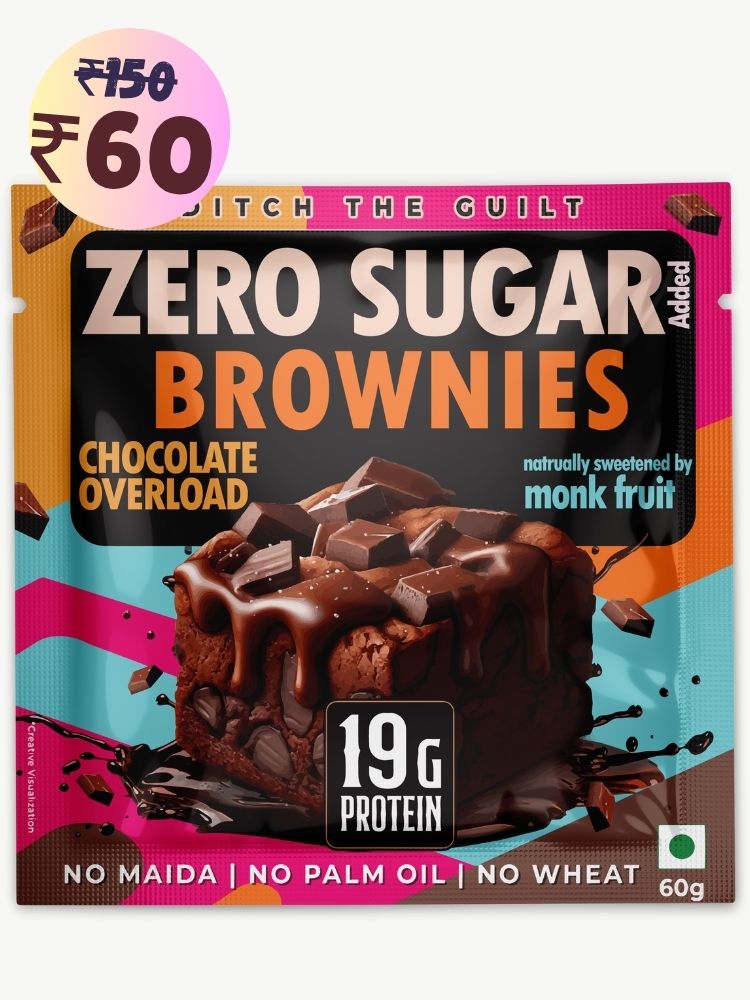Chocolate Overload  Protein Brownie • 19g Protein • Sugar Free & High Protein • Low Net Carbs - 60g