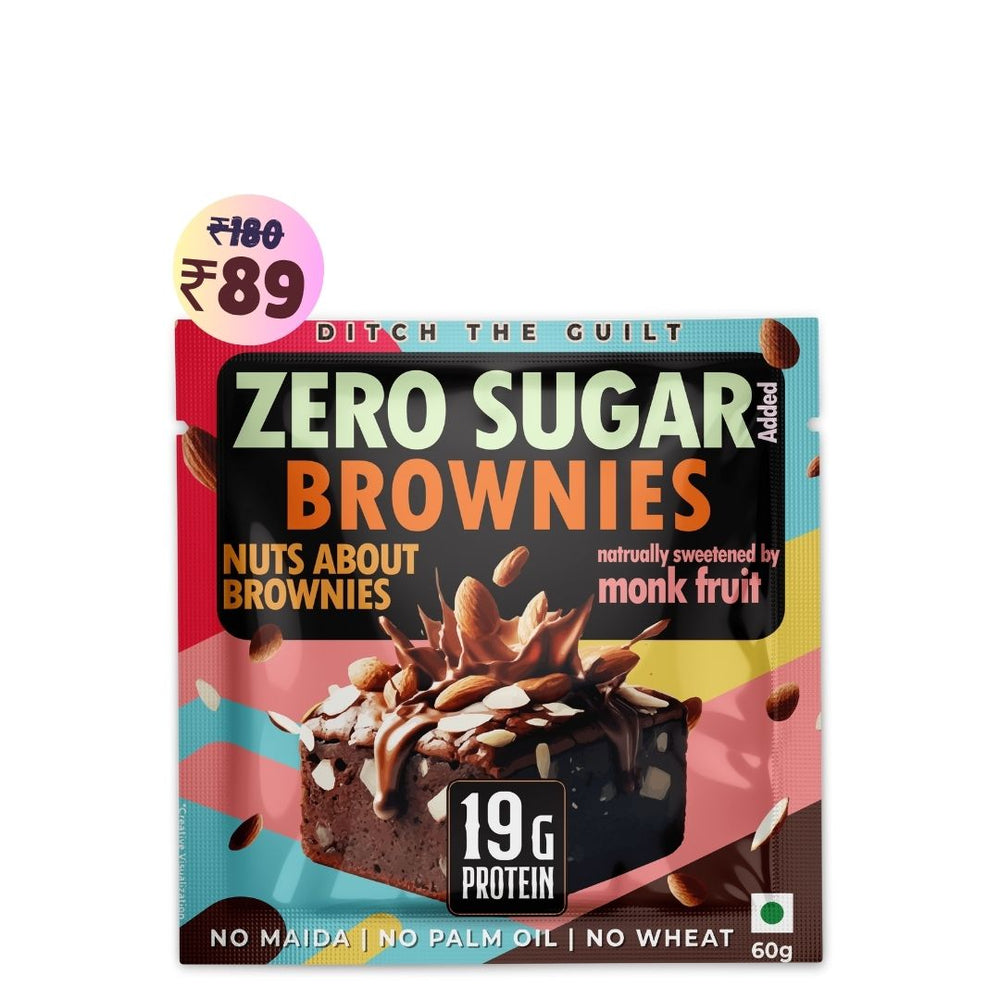 Nuts about Brownies Protein Brownie • 19g Protein • Sugar Free & High Protein • Low Net Carbs - 60g