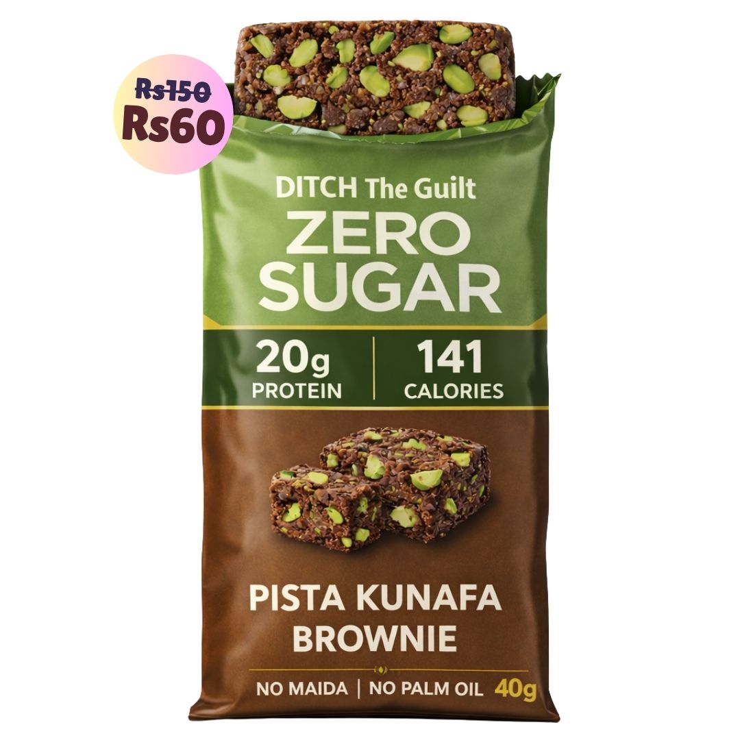 Dubai Pista Kunafa • 20g Protein • Sugar Free High Protein Brownies • 40g