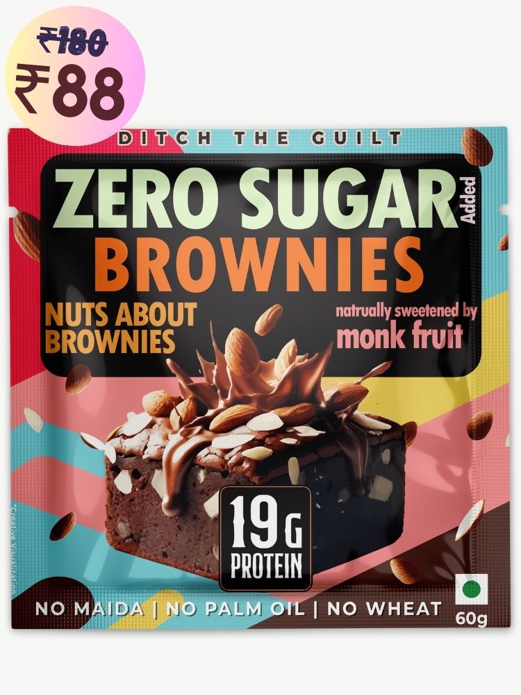 Nuts about Brownies Protein Brownie • 19g Protein • Sugar Free & High Protein • Low Net Carbs - 60g