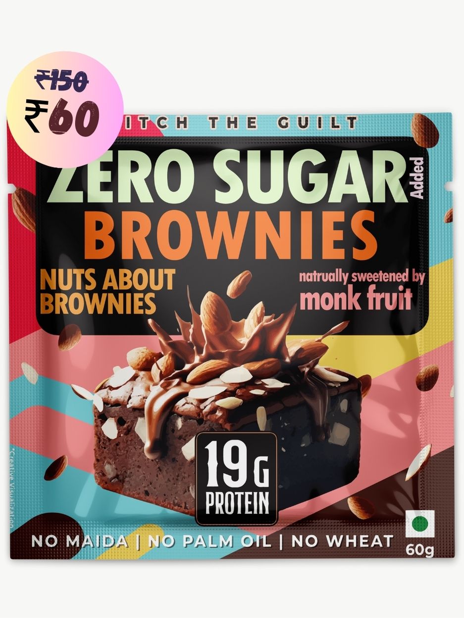 Nuts about Brownies Protein Brownie • 19g Protein • Sugar Free & High Protein • Low Net Carbs - 60g