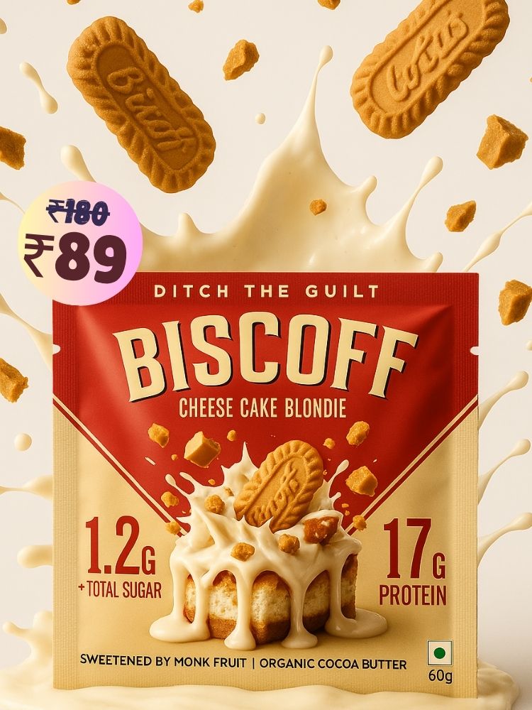 Biscoff Protein Brownie • 17g Protein • Sugar Free & High Protein • Low Net Carbs - 60g