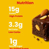 Kesar Badam Protein Brownie • 15g Protein • Sugar Free & High Protein • Low Net Carbs • 40g