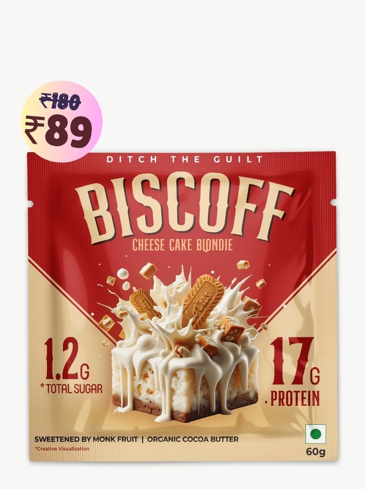 Biscoff Protein Brownie • 17g Protein • Sugar Free & High Protein • Low Net Carbs - 60g
