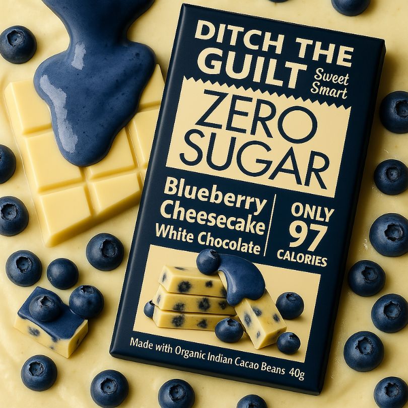 Blueberry Cheese Cake - 97 Calories Only  - 2g Natural Sugar - 4g Carbs - 40g