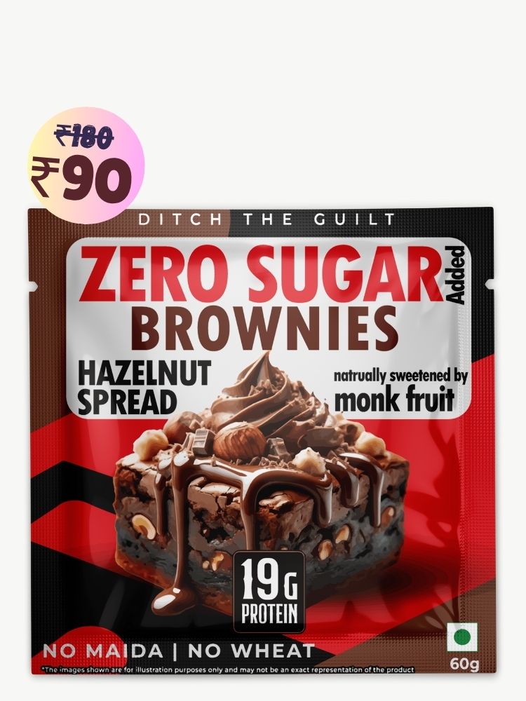 Hazelnut Spread Protein Brownie • 19g Protein • Sugar Free & High Protein • Low Net Carbs - 60g