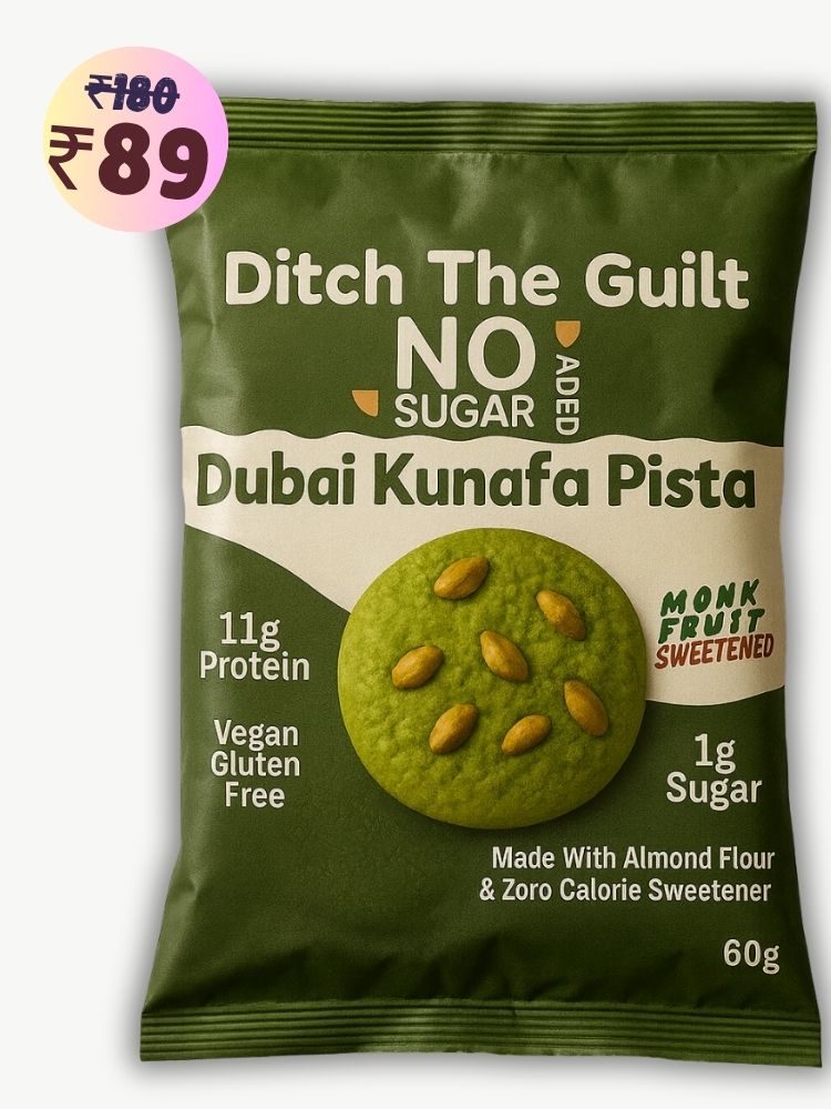 Dubai Kunafa Pista Cookie • 11g Protein • Zero Sugar • Made With Almond Flour • 60g