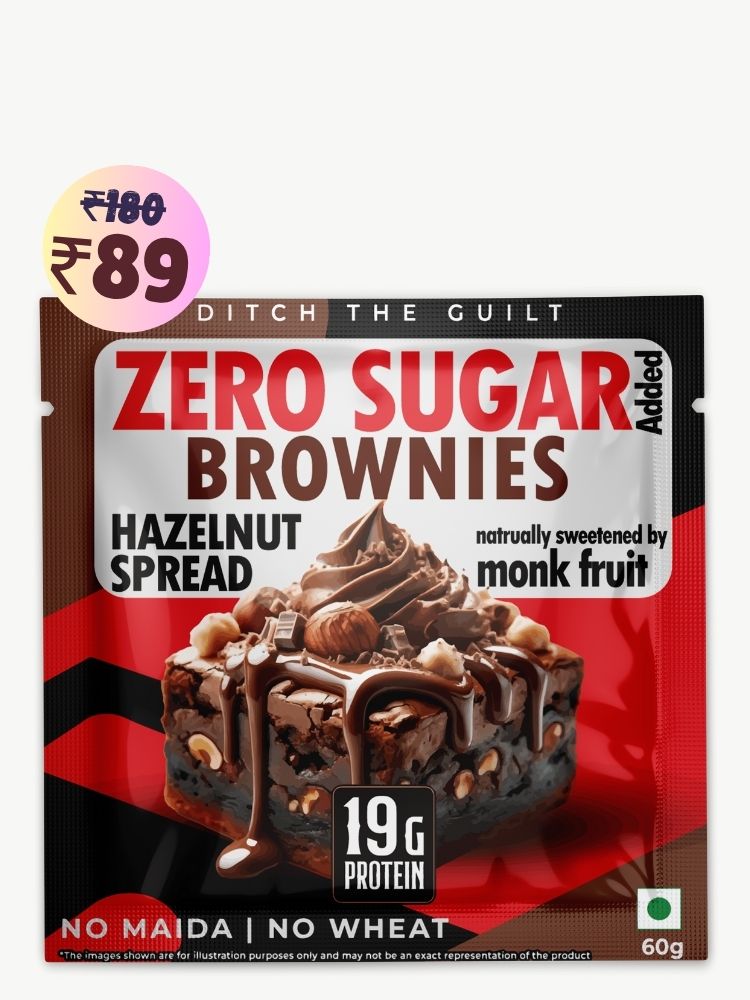 Hazelnut Spread Protein Brownie • 19g Protein • Sugar Free & High Protein • Low Net Carbs - 60g