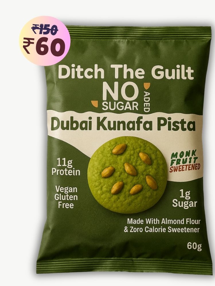 Dubai Kunafa Pista Cookie • 11g Protein • Zero Sugar • Made With Almond Flour • 60g