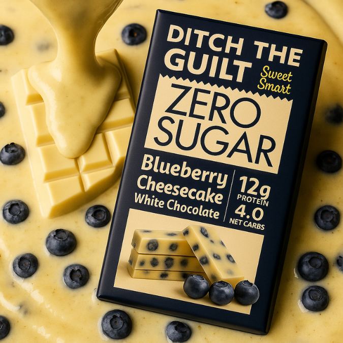 Blueberry Cheese Cake - 12g Protein - 2g Natural Sugar - 4g Carbs - 40g