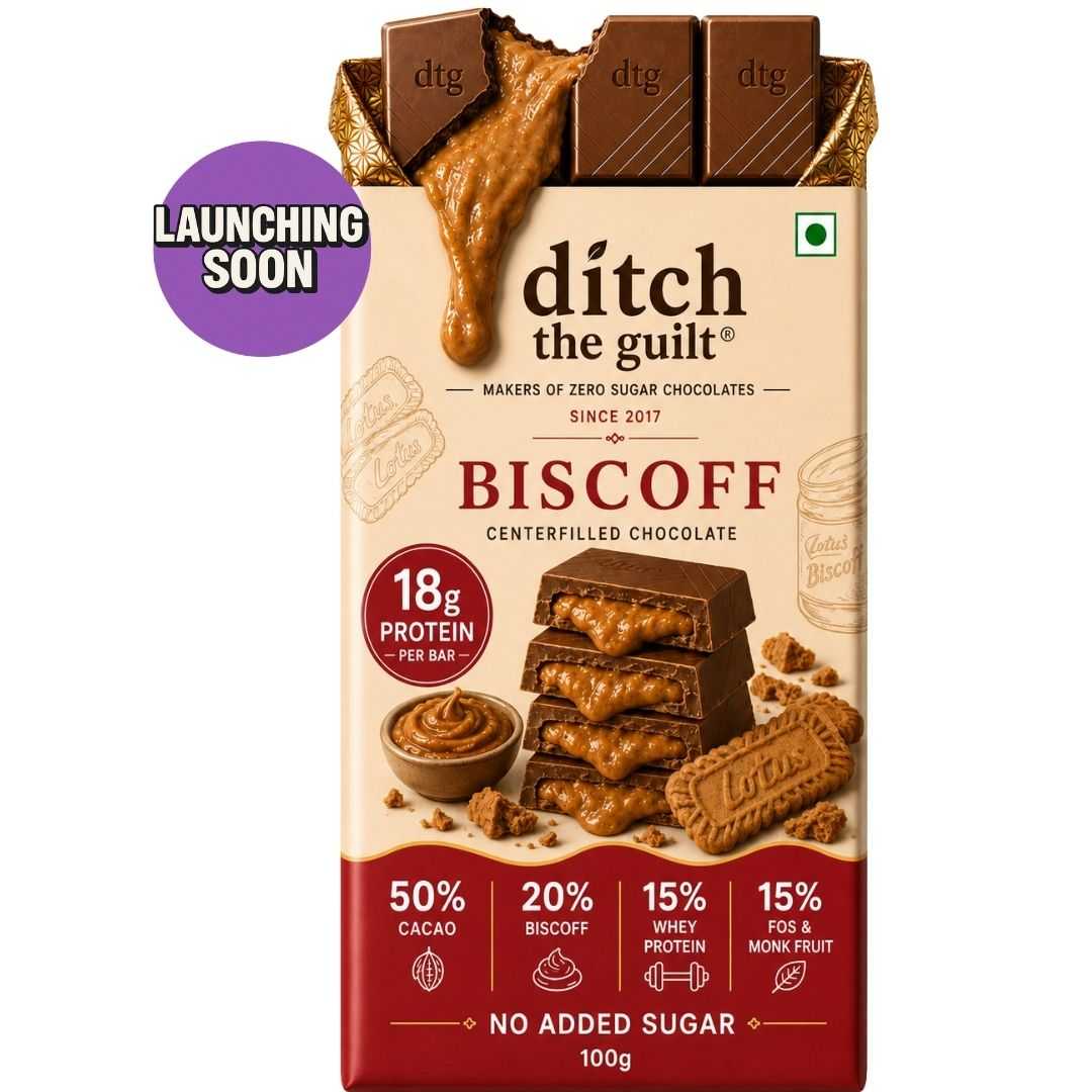 Biscoff • 18g Protein •  Sugar Free Center-Filled Chocolate Bar • 100g (Launching Soon)