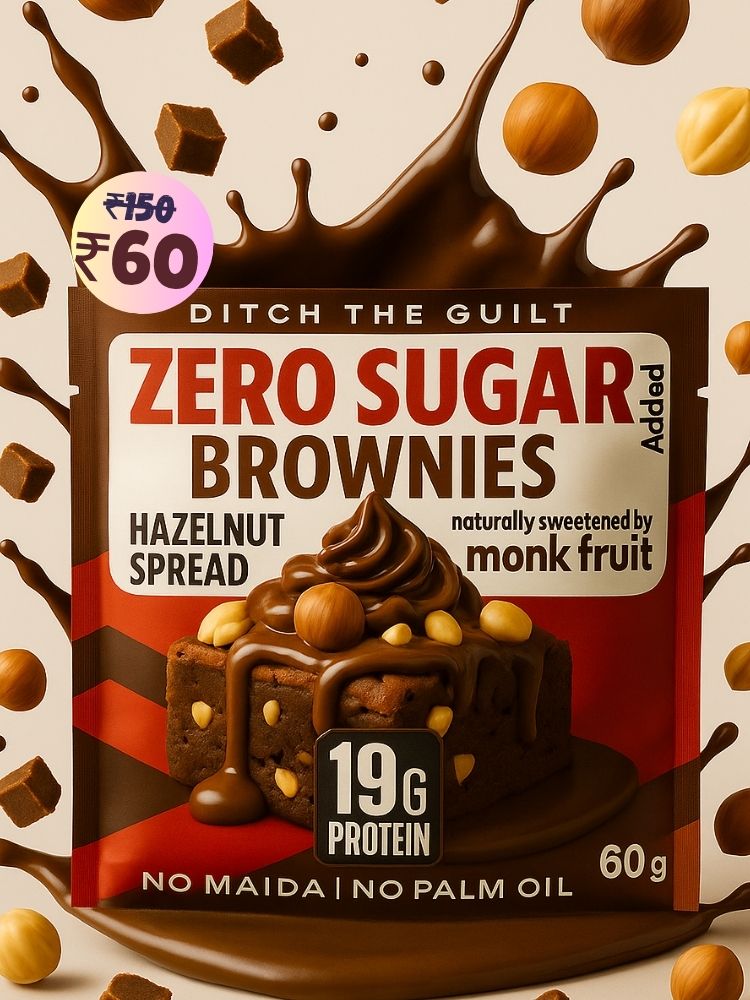 Hazelnut Spread Protein Brownie • 19g Protein • Sugar Free & High Protein • Low Net Carbs - 60g