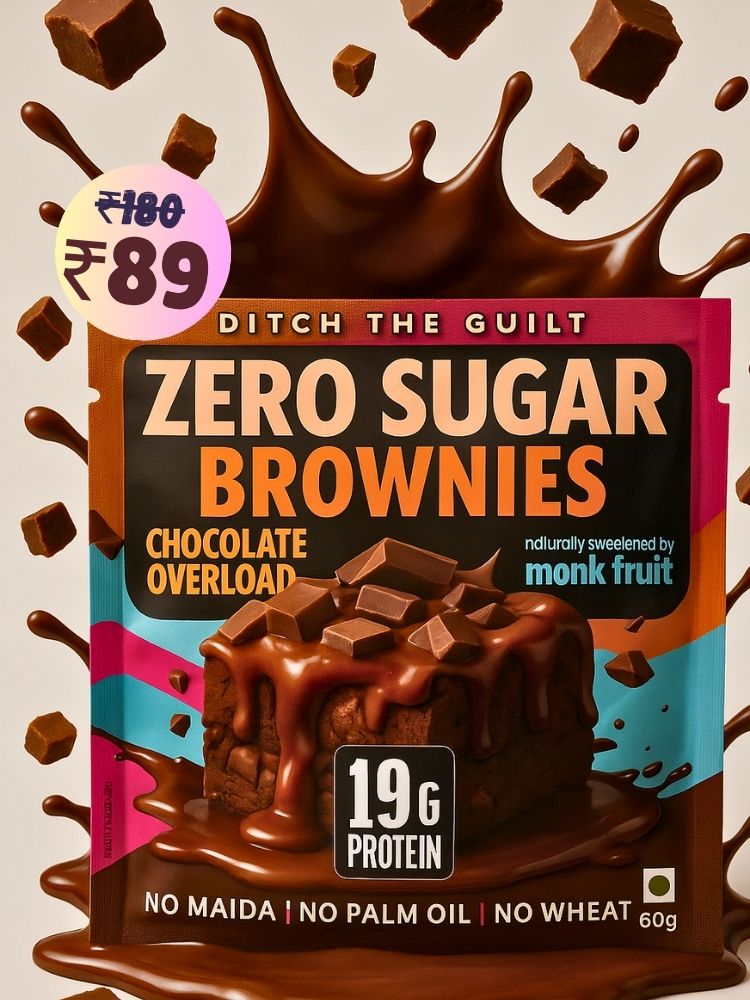 Chocolate Over Load Protein Brownie • 19g Protein • Sugar Free & High Protein • Low Net Carbs - 60g