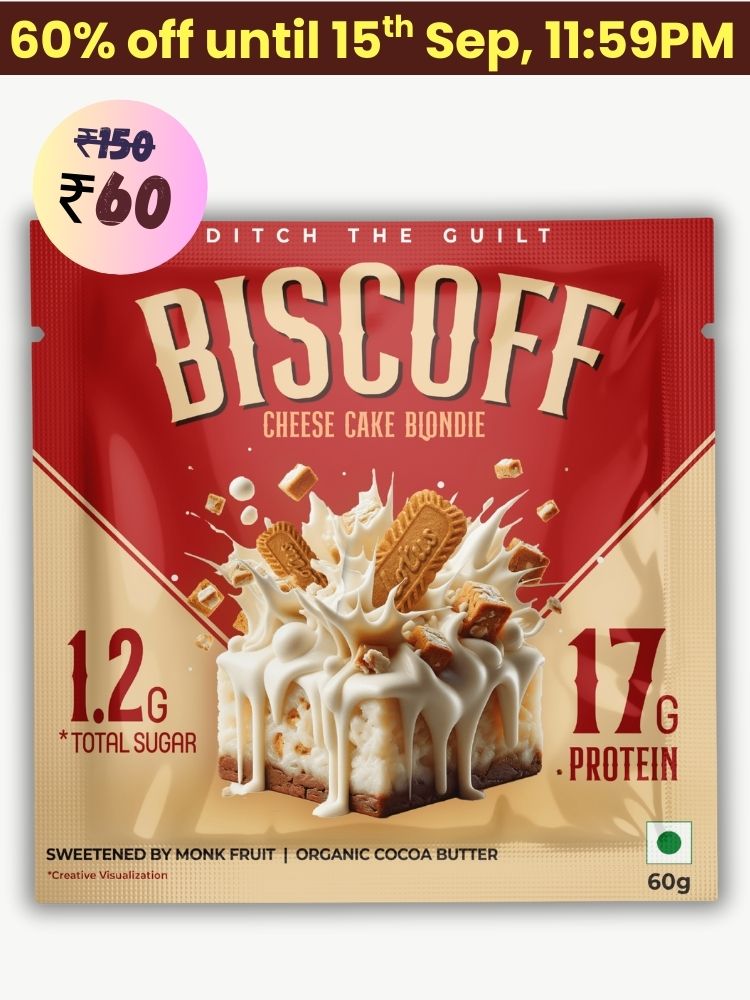 Biscoff Protein Brownie • 17g Protein • Sugar Free & High Protein • Low Net Carbs - 60g