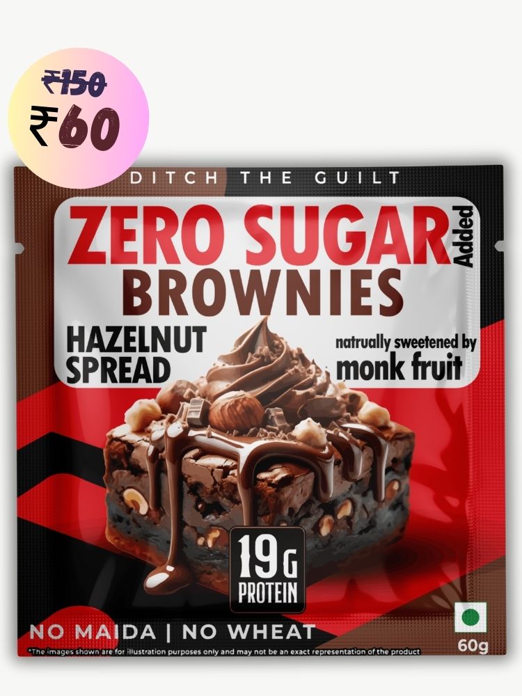 Hazelnut Spread Protein Brownie • 19g Protein • Sugar Free & High Protein • Low Net Carbs - 60g
