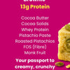 Dubai Pista White Chocolate Protein Brownie • 13g Protein • Sugar Free & High Protein • 40g