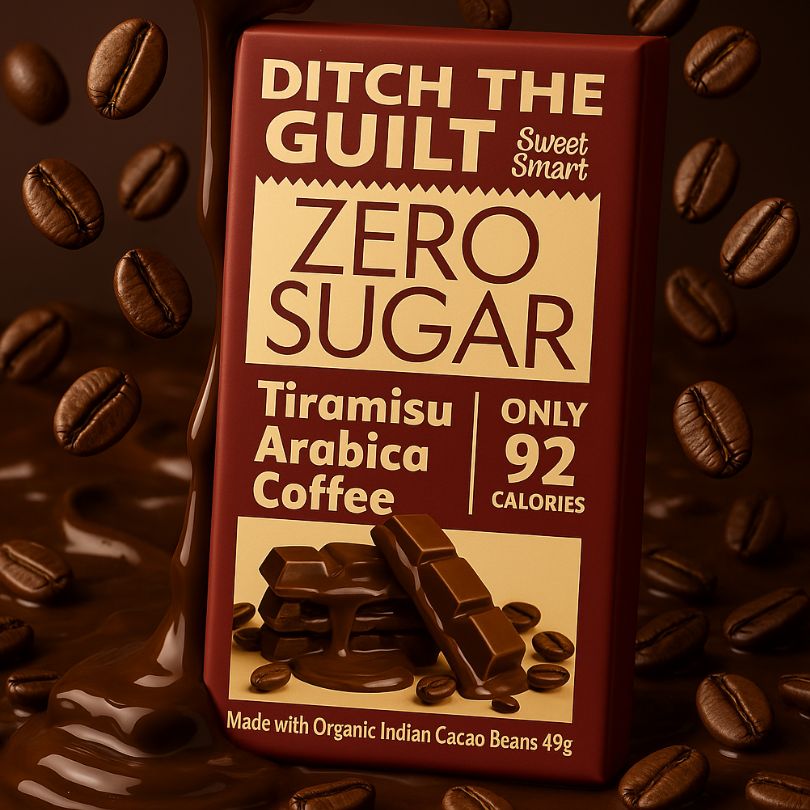 Coorgi Tiramisu - 92 Calories Only - 1g Natural Sugar - 1.8g Carbs - 40g