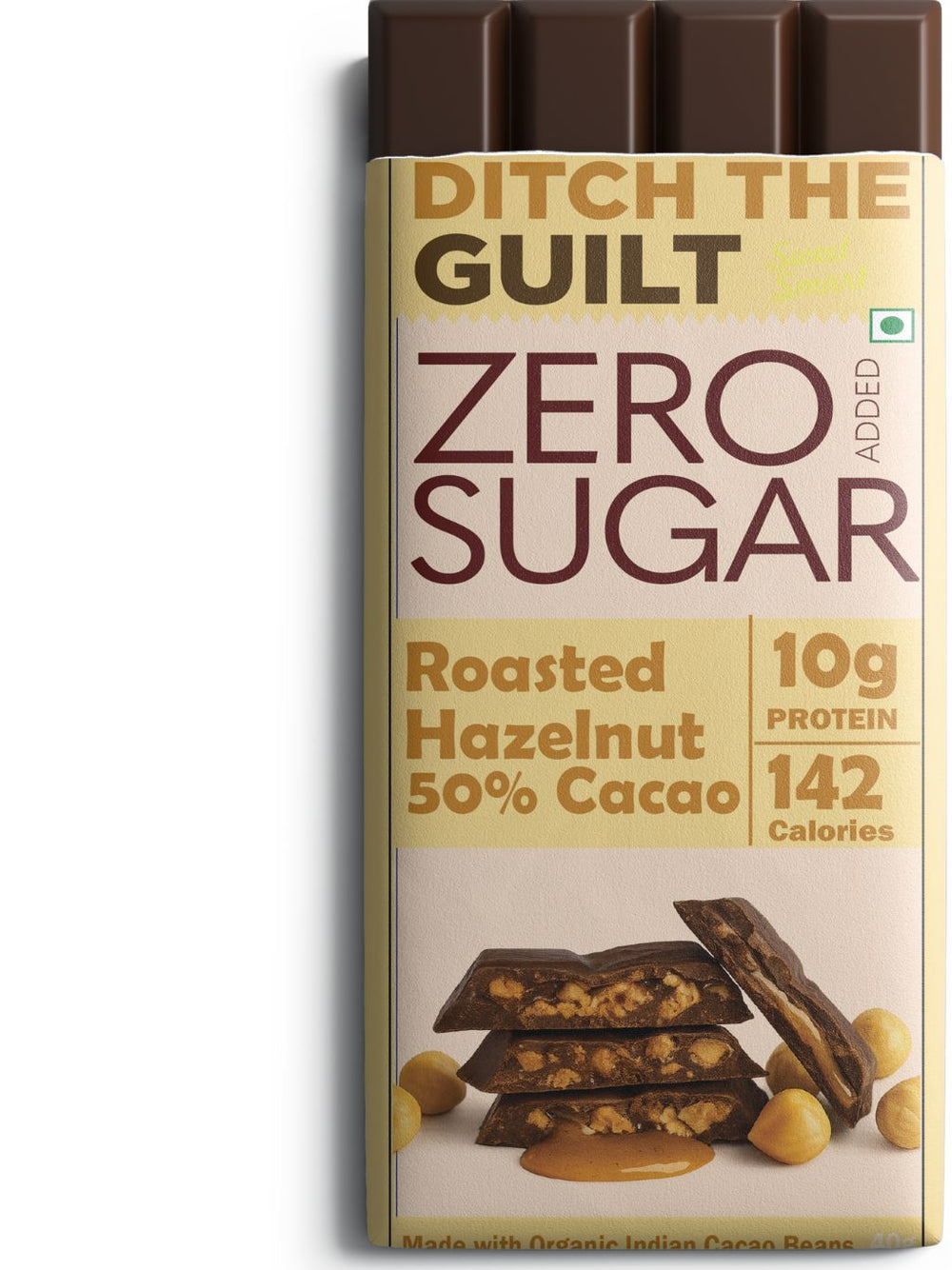 Italian Hazelnut I Sugar Free Dark Protein Chocolate I 10g Protein I 142 Calories - 40g