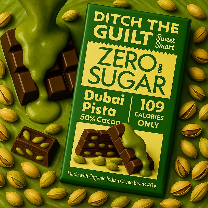 Dubai Pista - 109 Calories Only  - 1g Natural Sugar - 1.3g Carbs - 40g