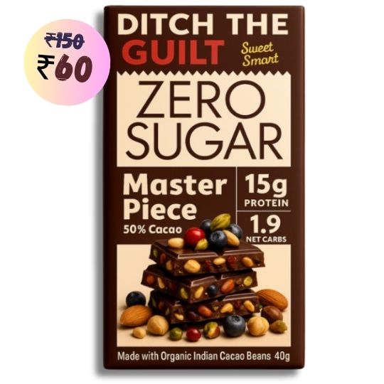 Master Piece • 15g Protein •  Sugar Free Dark Chocolate • 40g