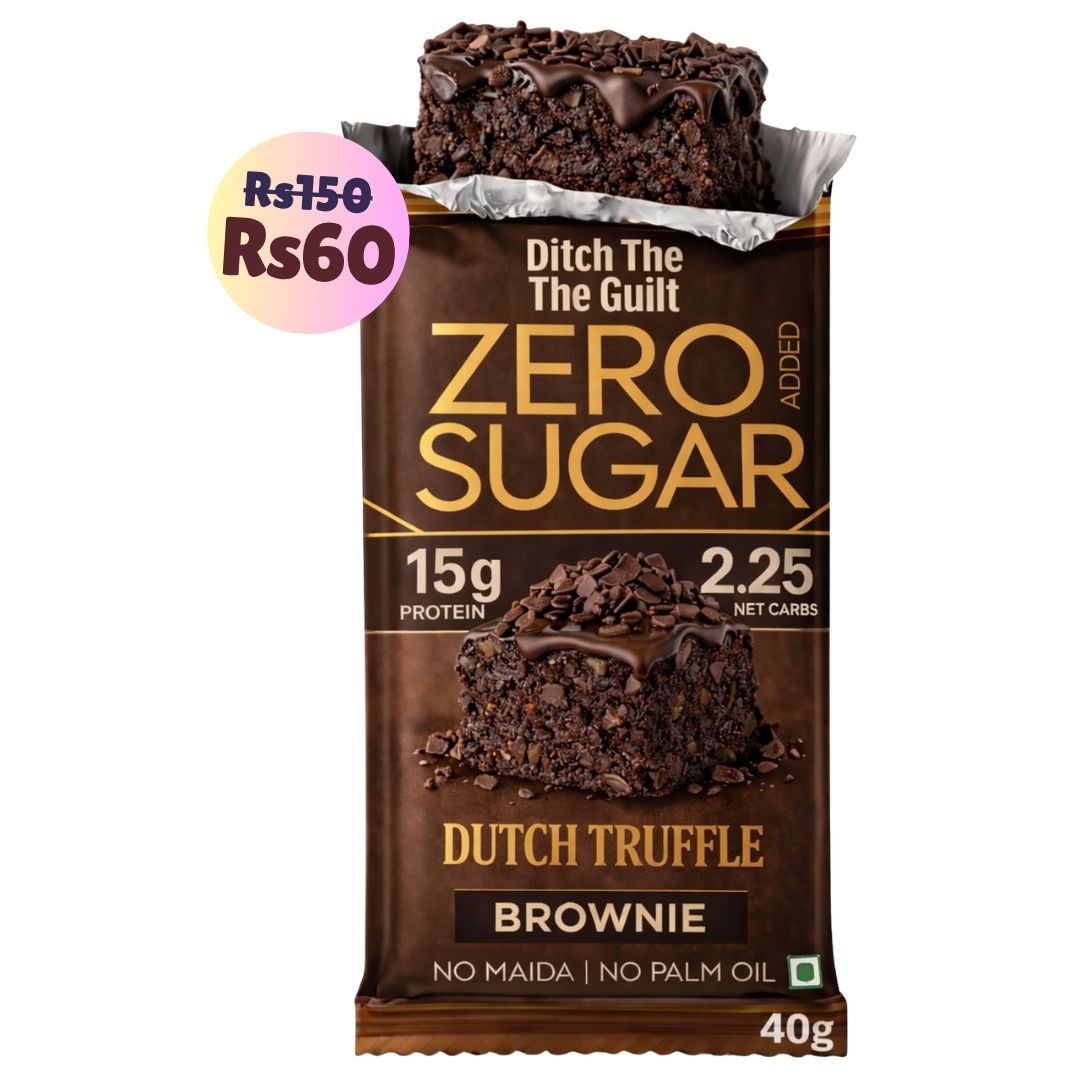 Dutch Truffle Protein Brownie • 15g Protein • Sugar Free High Protein Brownies • 40g