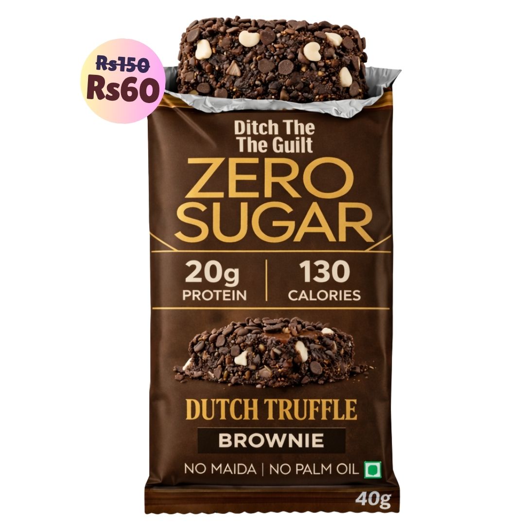 Dutch Truffle • 20g Protein • Sugar Free High Protein Brownies • 40g