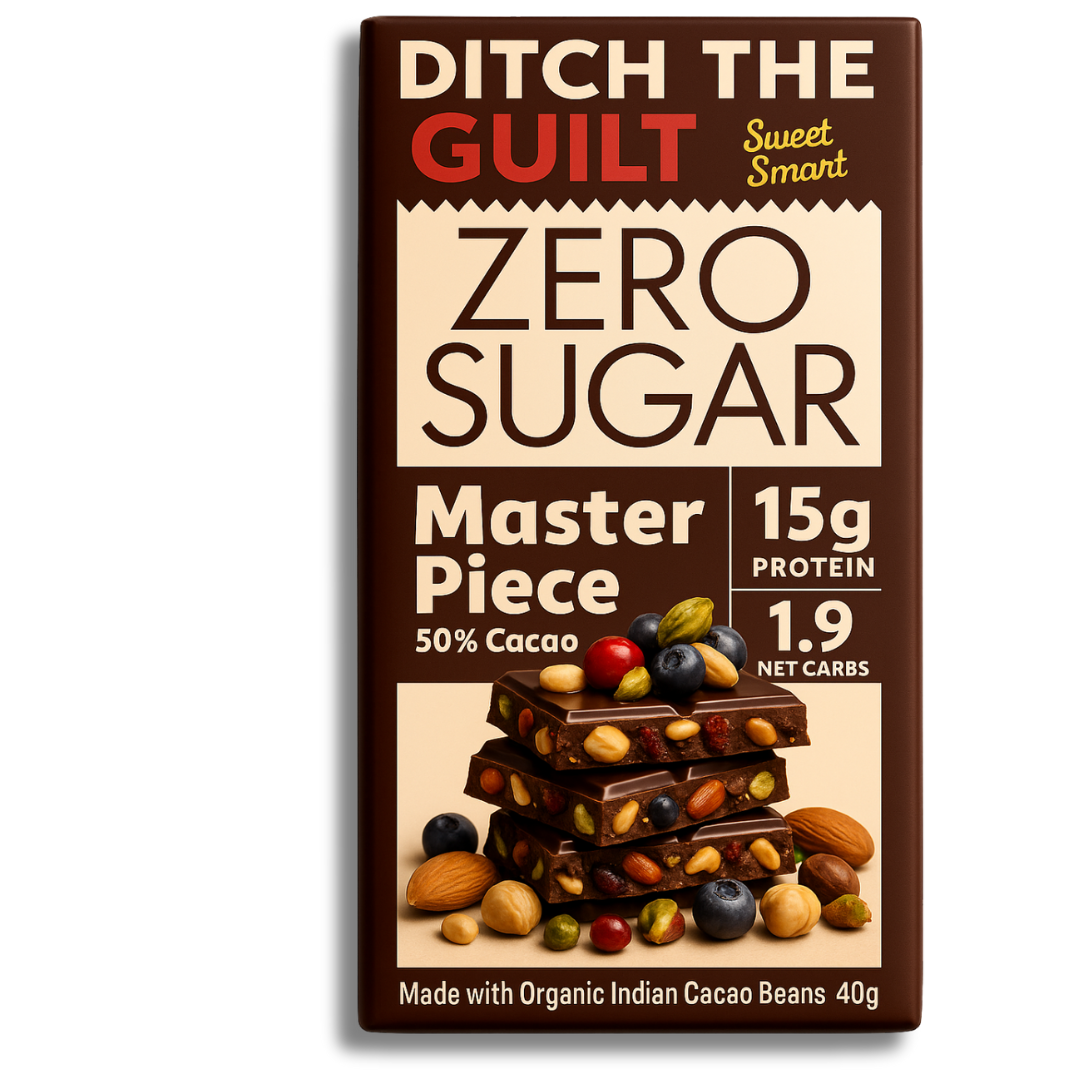 Master Piece • 15g Protein •  Sugar Free Dark Chocolate • 40g