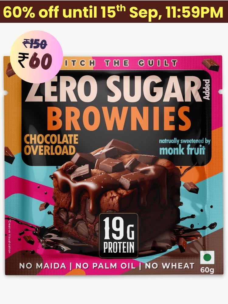 Chocolate Overload  Protein Brownie • 19g Protein • Sugar Free & High Protein • Low Net Carbs - 60g