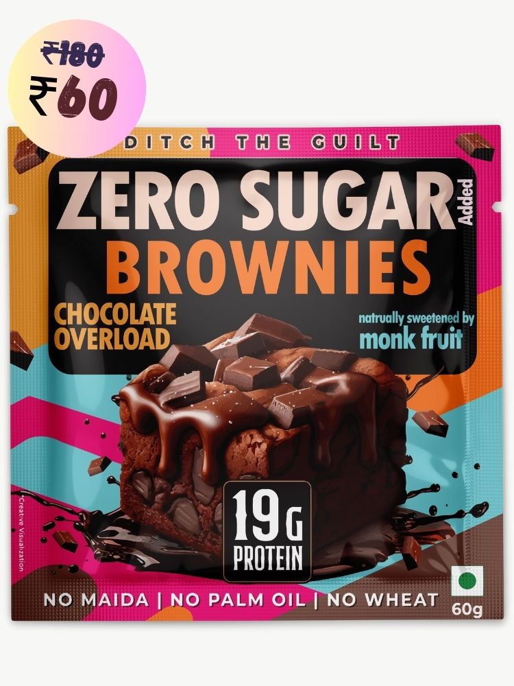 Chocolate Overload  Protein Brownie • 19g Protein • Sugar Free & High Protein • Low Net Carbs - 60g