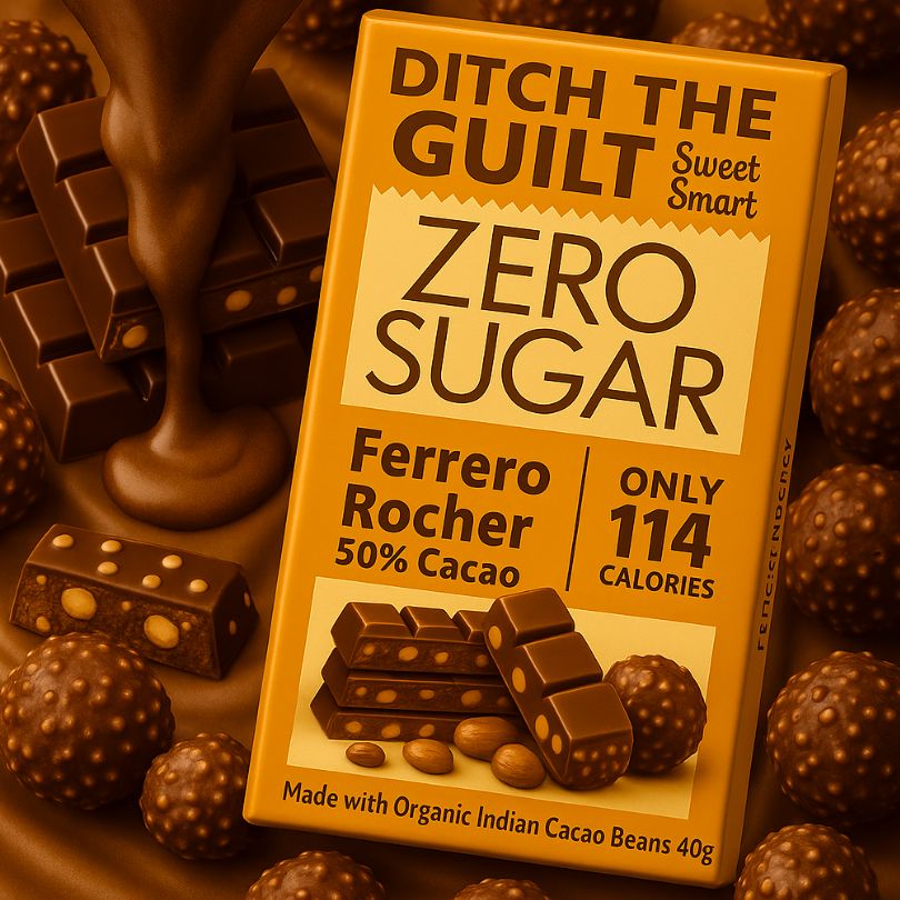 Ferrero Rocher - 114g Calories Only  - 1g Natural Sugar - 1.2g Carbs - 40g