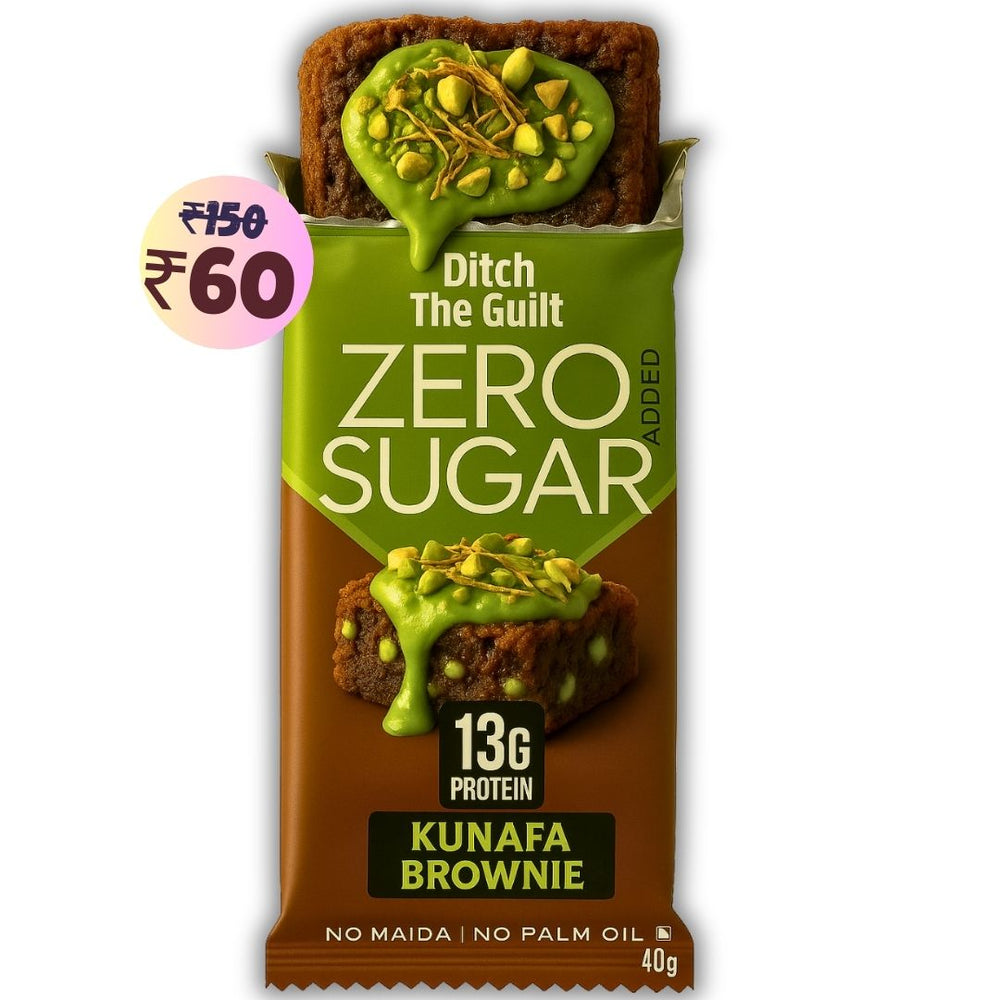 Dubai Pista Kunafa Protein Brownie • 13g Protein • Sugar Free & High Protein • 40g