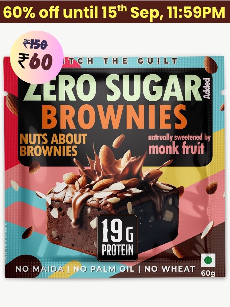 Nuts about Brownies Protein Brownie • 19g Protein • Sugar Free & High Protein • Low Net Carbs - 60g