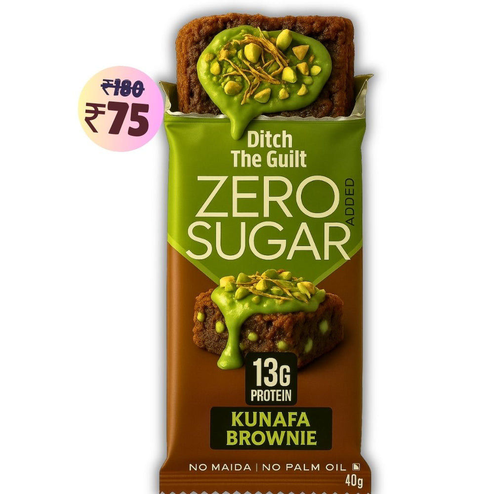Dubai Pista Kunafa Protein Brownie • 13g Protein • Sugar Free & High Protein • 40g