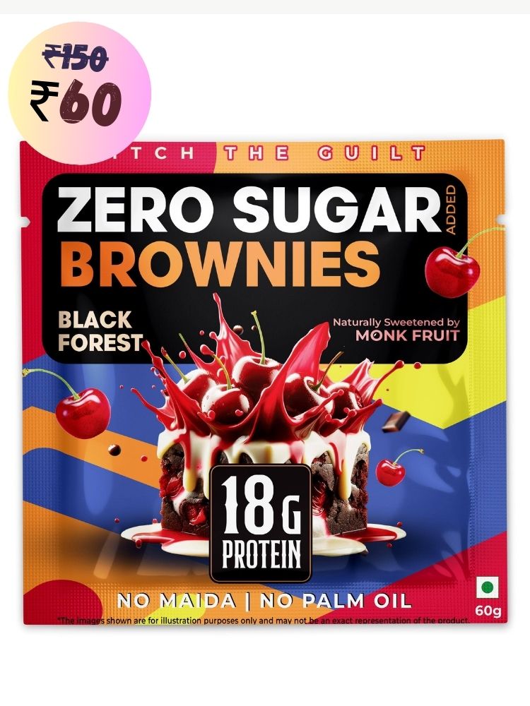 Black Forest Protein Brownie • 18g Protein • Sugar Free & High Protein • Low Net Carbs • 60g