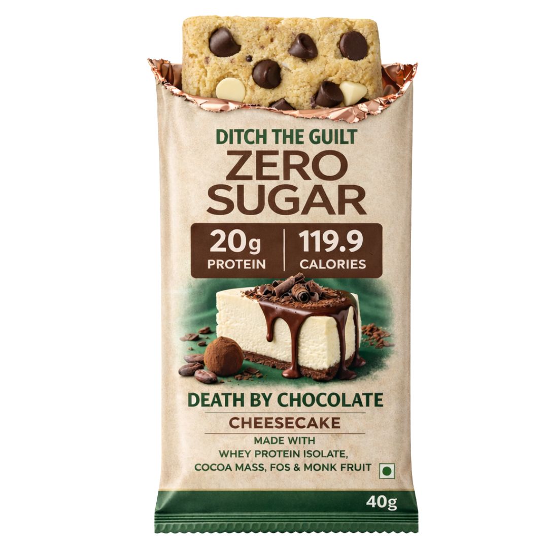 Death By Chocolate Protein Cheese Cake • 20g Protein • Sugar Free High Protein Cheesecake• 40g