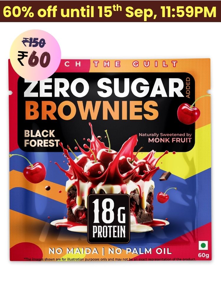 Black Forest Protein Brownie • 18g Protein • Sugar Free & High Protein • Low Net Carbs • 60g