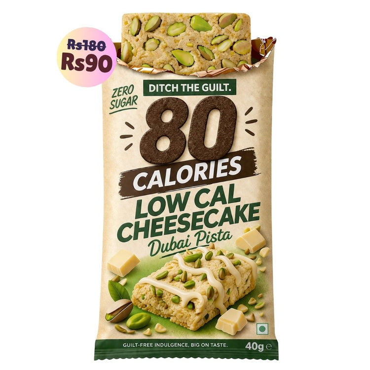 Dubai Pista • 80 Calories • Sugar Free Low Calorie Cheese Cake• 40g