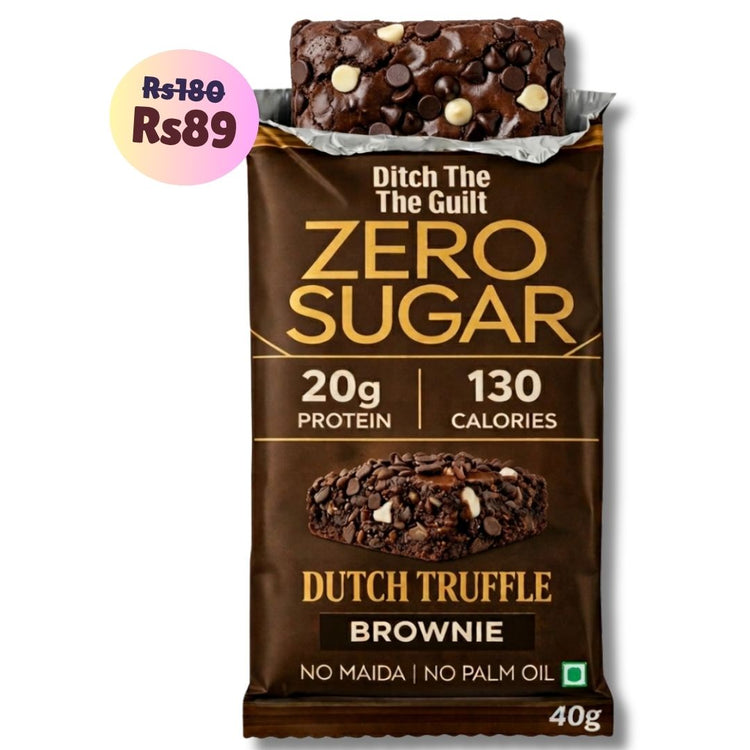 Dutch Truffle • 20g Protein • Sugar Free High Protein Brownies • 40g