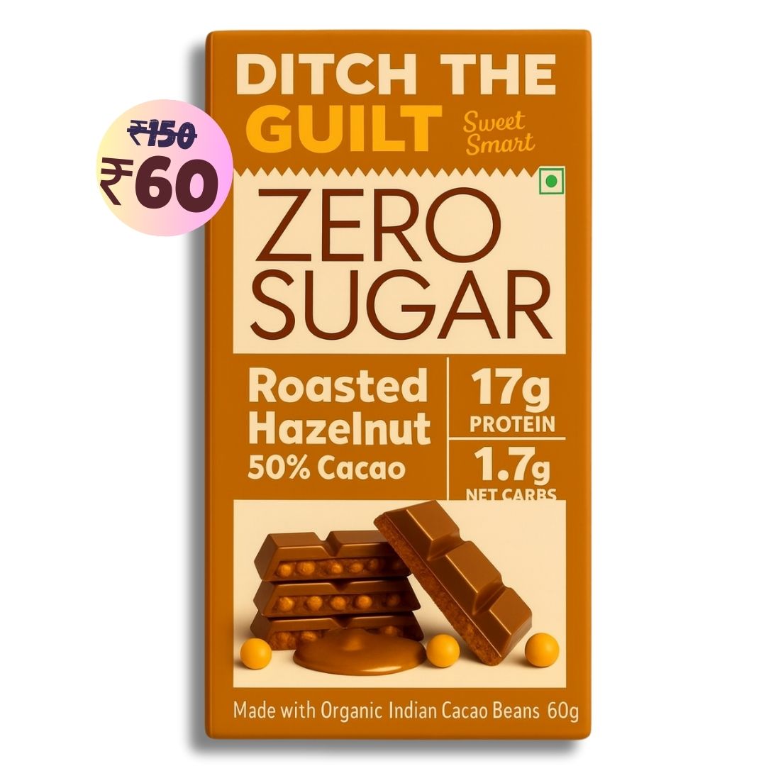 Mighty Hazelnut • 17g Protein • Sugar Free Dark Chocolate • 40g bar