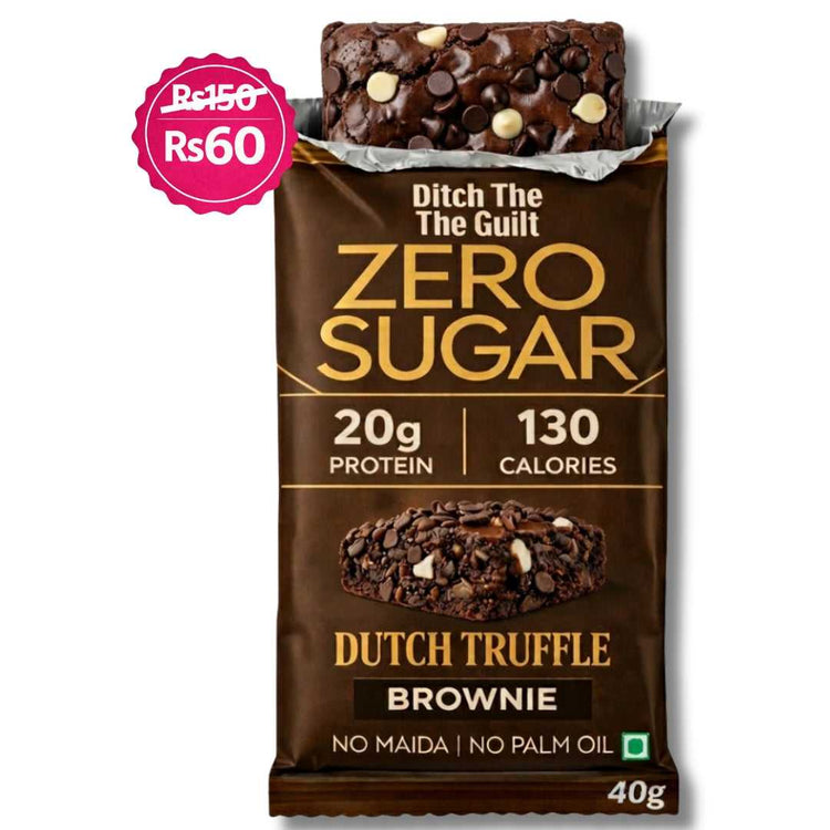 Dutch Truffle • 20g Protein • Sugar Free High Protein Brownies • 40g