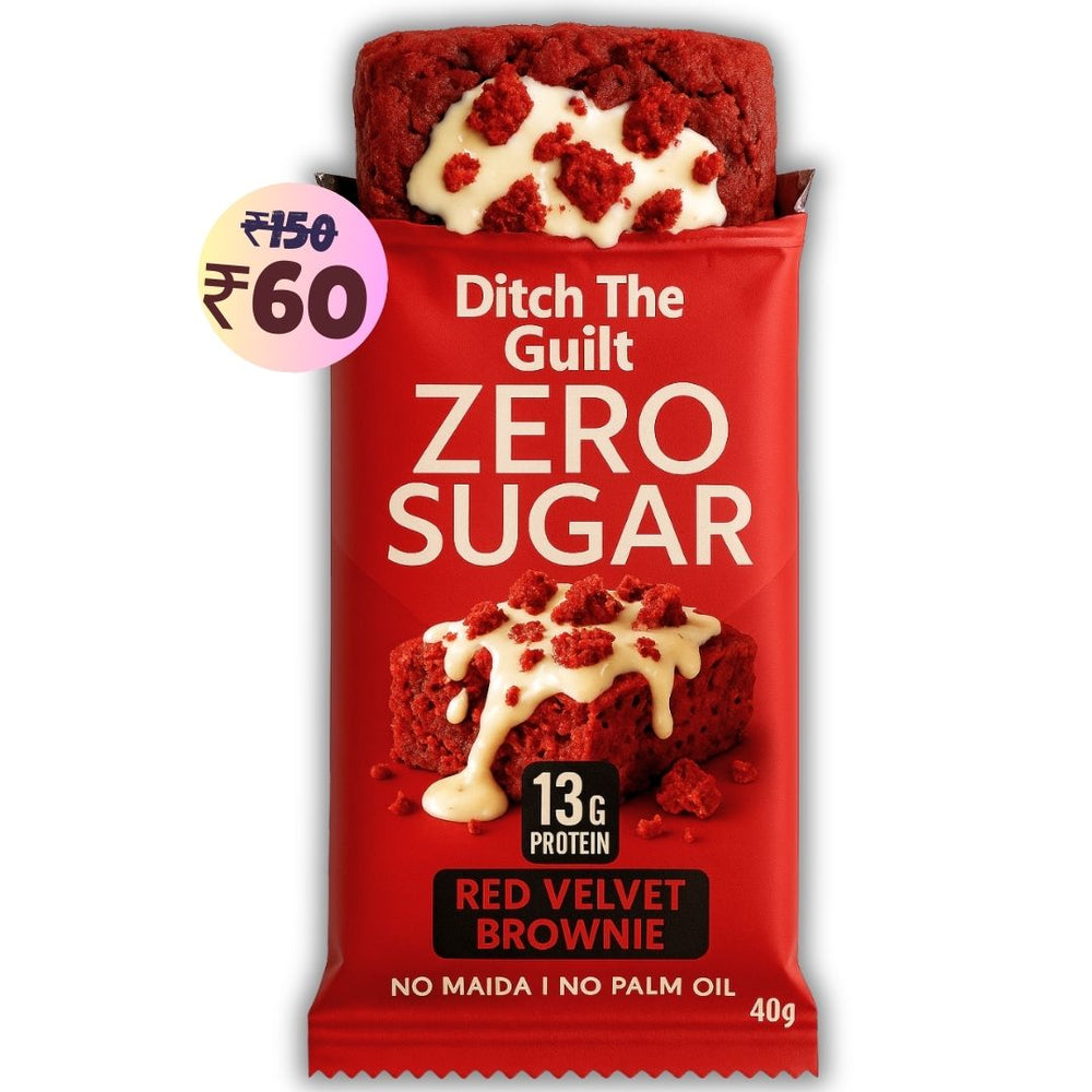 Red Velvet Brownie • 13g Protein • Sugar Free & High Protein • 40g