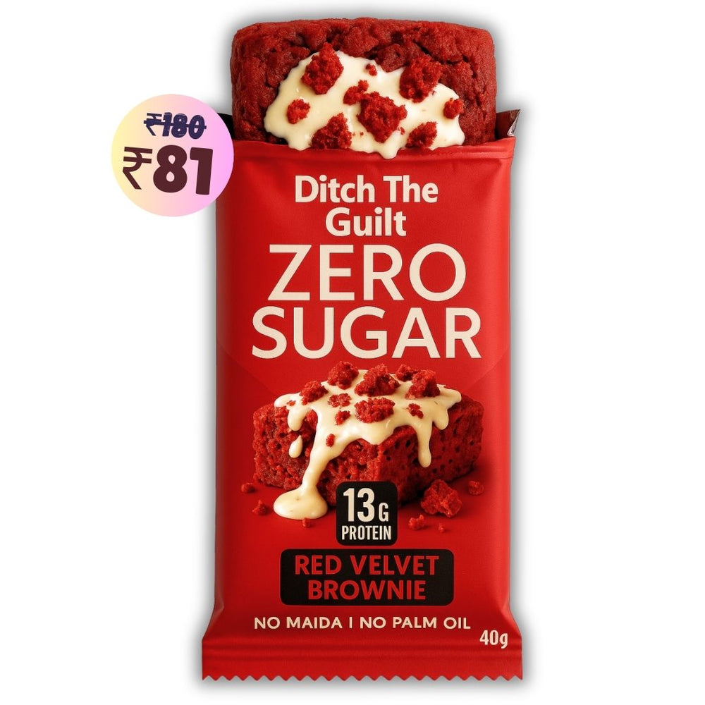 Red Velvet Brownie • 13g Protein • Sugar Free & High Protein • 40g